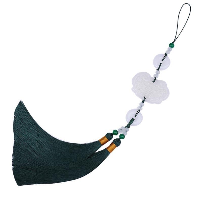 アクセサリー 双龍モチーフ 平安吉祥 和風 中華風 タッセル シェル パール母貝 漢服 着物 浴衣 ファッ..