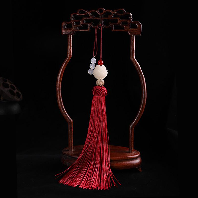 アクセサリー レディース 笛モチーフ ロング タッセルチャーム バッグチャーム 古風 レトロ 宮廷風 漢..