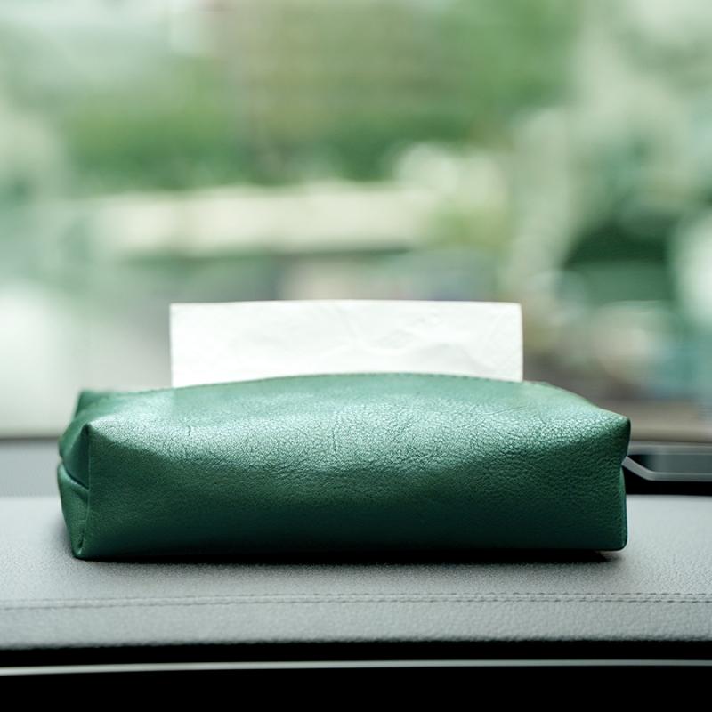 ティッシュケース 本革 レザー 牛革 ベジタブルタンニンレザー ハンドメイド 手作り リビング 収納 車..