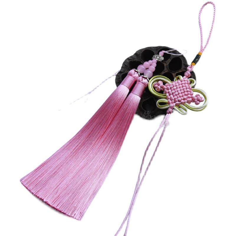 中国結 八盤結び ハンドメイド DIY半製品キット 伝統工芸 繊細な房飾り インテリア装飾 縁起物 開運 壁..