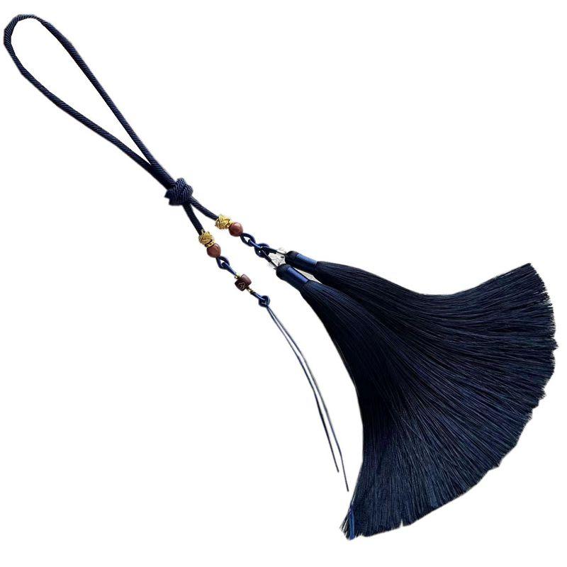 カーアクセサリー DIY 中国結び ダブルタッセル セット シングルホールペンダント 飾り ストラップ 手持ちアイテム 縁起物 豊富なカラー