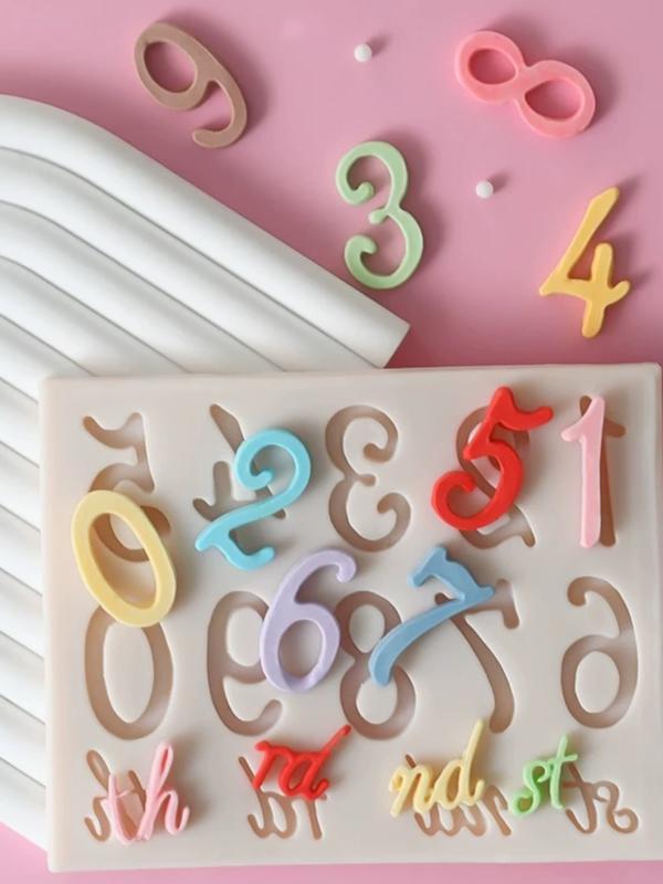 製菓型 レトロ アンティーク シリコンモールド 数字0-9 浮き彫り エンボス加工 花柄 フレーム フォンダ..