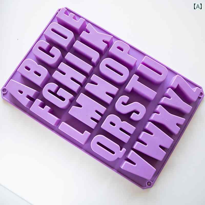 石鹸型 アルファベット 大文字 小文字 手作り石鹸 DIY シリコンモールド アロマストーン キャンドル チ..
