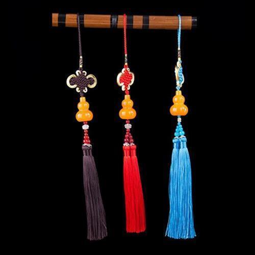 チャーム 楽器 フールースー バウ 中国結び 平安結び ミニ タッセル キーホルダー ストラップ 鞄飾り ..