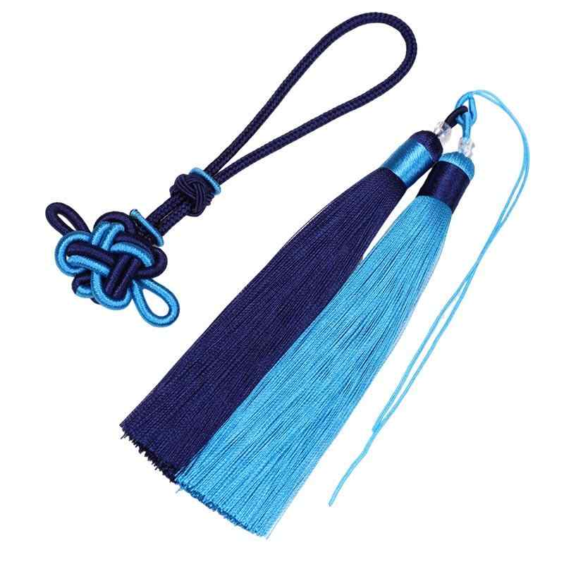 手芸キット 吉祥結び 中国結び タッセル フリンジ 2色 手編み 半製品 吊り下げ飾り 装飾品 宮廷風 クラ..