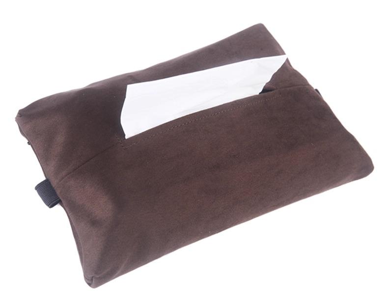 ティッシュケース 車載 車内 スエード調 吊り下げ式 サンバイザー アームレスト コンソールボックス ボ..