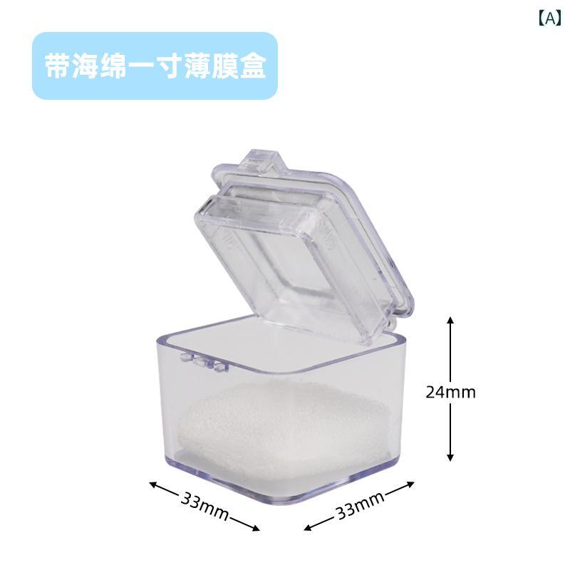 フロントップ楽天市場店の乳歯ケース 子供 おしゃれ 透明 フィルム付き 洗浄 保管 歯列矯正装置 リテーナー マウスピース インプラント 義歯 入れ歯 プラスチック製 持ち運び 携帯用 ポータブル 保護 無地 シンプル クリア｜アングル2