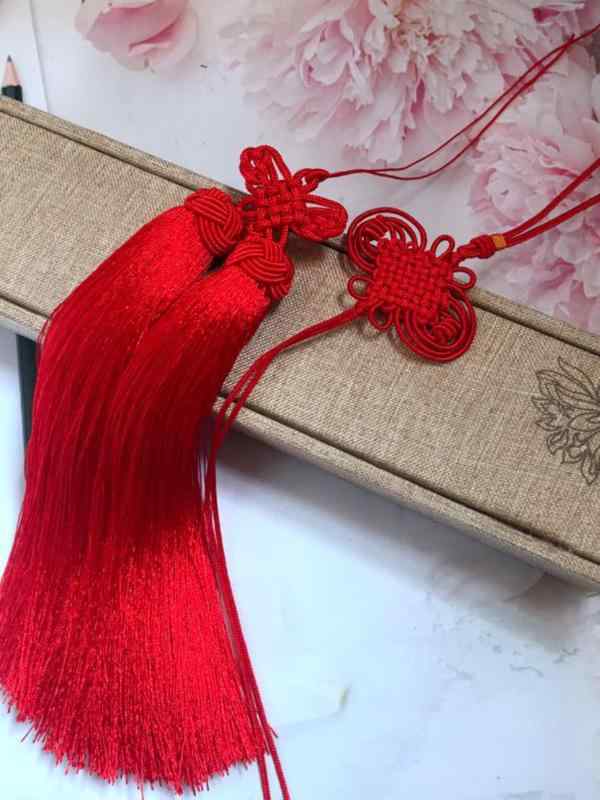 中国結び アクセサリーパーツ 大型 提灯結び 房飾り タッセル 古風 観音モチーフ 仏像モチーフ 縁起物 DIY ハンドメイド チャーム ペンダント ストラップ キーホルダー 雑貨飾り 紫 赤 黄 緑 紺