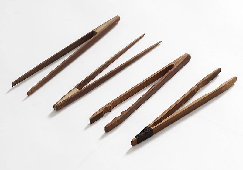 茶挟 道具 竹製 多機能 カップ ポット 蓋 急須 シンプル 洗浄 清潔 中国 茶道 工芸品 おしゃれ ティータイム クリップ トング 細