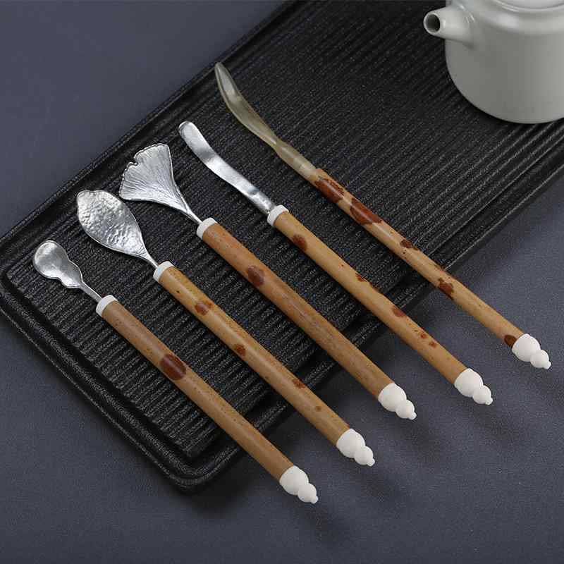 茶道具 おしゃれ 茶器 紫竹 紅湘妃竹 純錫 ステンレス さじ スプーン 茶こし 槌目 和モダン ティータイ..