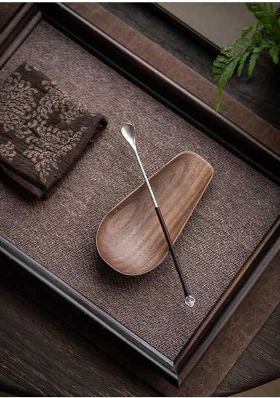 茶道具 おしゃれ 茶器 ウォールナット 無垢材 木製 セットアップ レトロ 中華風 木目調 ブラウン 小物 ..