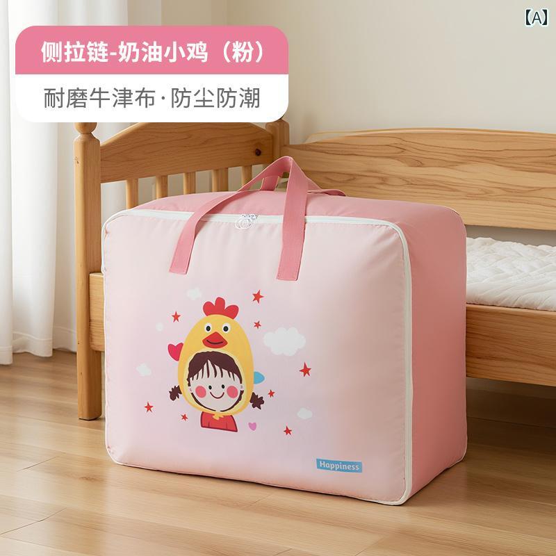 収納袋 子供 幼稚園 布団 寝具 衣類 洋服 収納ケース 防湿 防塵 オックスフォード生地 手提げ 大容量 整理整頓 引越し 持ち運び キャラクター柄 かわいい frontop-13209969 フロントップ楽天市場店 サンプル画像2