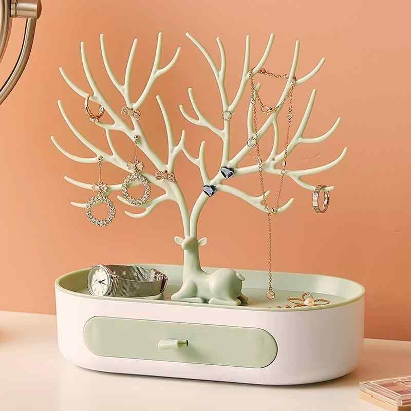 アクセサリースタンド 鹿の角 ツリー型 卓上 ジュエリー収納 ピアス ネックレス イヤリング キーフック..