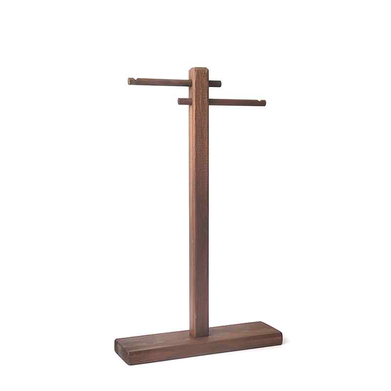 アクセサリースタンド 卓上 無垢材 レトロ アンティーク調 おしゃれ ジュエリー 収納 ディスプレイ ネ..