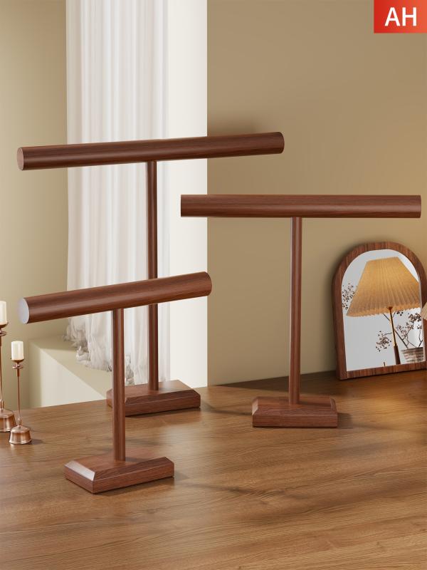 アクセサリースタンド ジュエリースタンド 無垢材 木製 松材 卓上 収納 整理 ディスプレイ ブレスレッ..