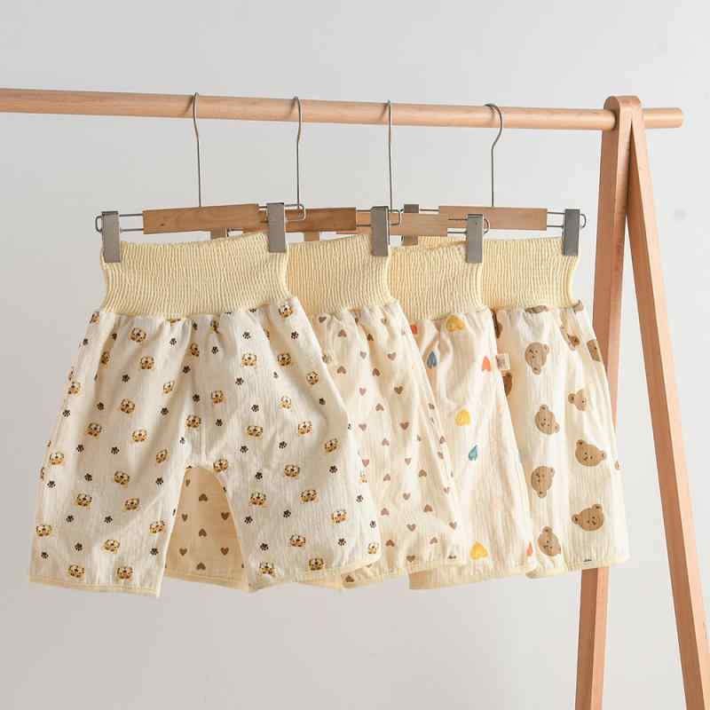 トレーニングパンツ ベビー 赤ちゃん 幼児 子供 ハイウエスト 腹巻付き 防水 防漏 おねしょ対策 トイレトレーニング 洗える 綿 夜用 漏れない 高吸水性 通気性