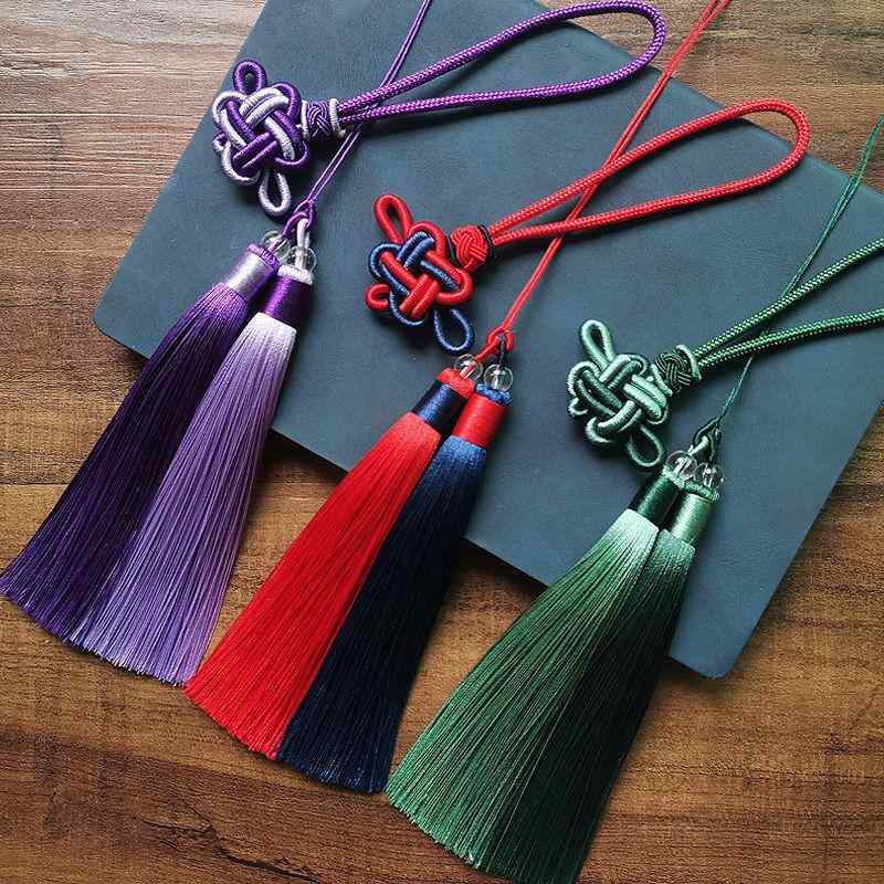 アクセサリーパーツ 中国結び 古風 レトロ タッセル 房飾り 2色 漢服 下げ飾り 車 オーナメント DIY ハ..