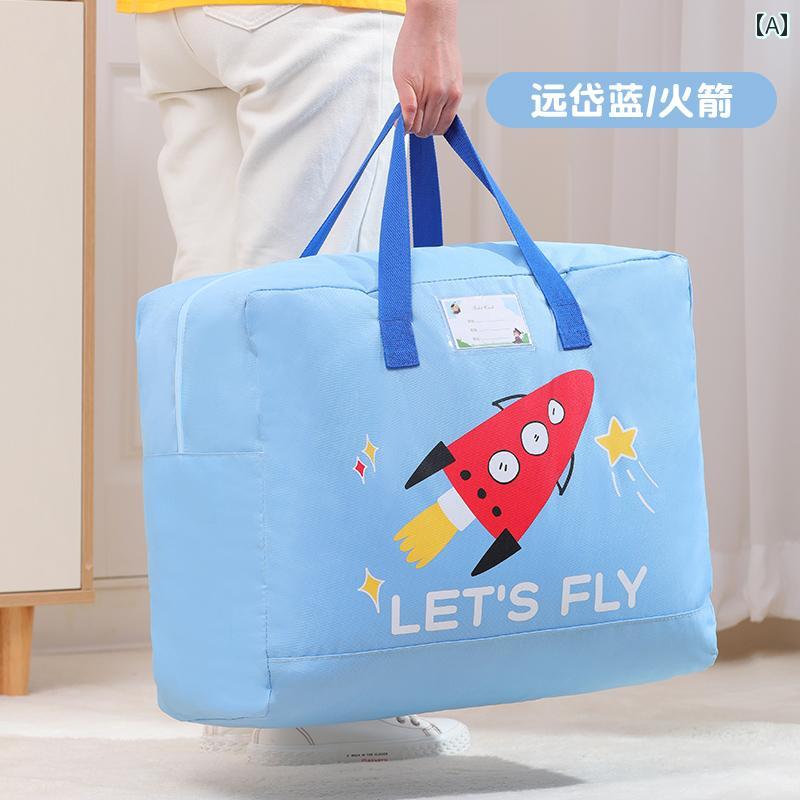 収納袋 キッズ 子供用 幼稚園 小学生 学生 布団 衣類 整理 防湿 オックスフォード生地 大容量 旅行 引..