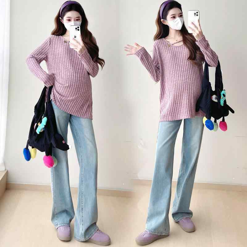 マタニティ レディース トップス チュニック カットソー プルオーバー ゆったり ルーズ オーバーサイズ..