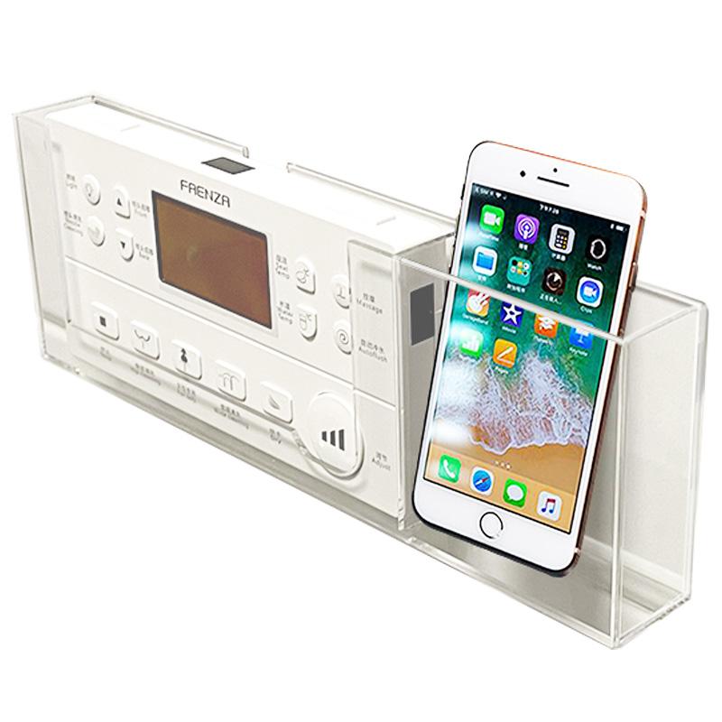 収納ボックス スマートトイレ リモコン ホルダー 壁掛け アクリル製 スリム 無地 トイレ 洗面所 バスル..