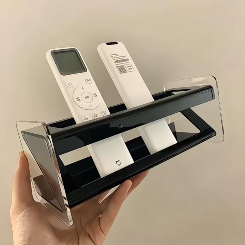 収納ボックス リモコン デスク 整理ケース 多機能 アクリル製 透明 クリア 小物収納 スタンド リビング..