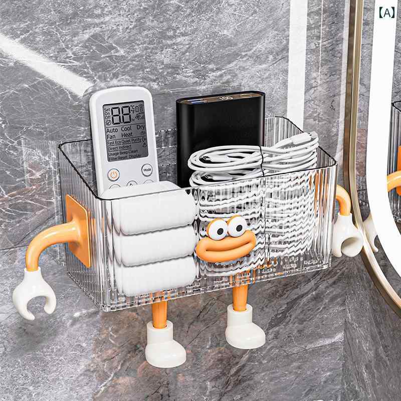 収納ボックス 壁掛け スマートフォン 充電ケーブル リモコン 鍵 眼鏡 文房具 プラスチック 透明 クリア..