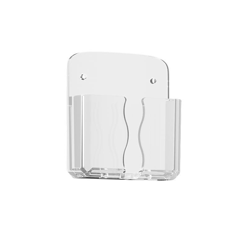 スマートフォンホルダー 粘着 壁掛け ウォールマウント スタンド 多機能 ベッドサイド 寝室 プラスチック製 長方形 小物 リモコン 収納 整理