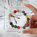収納ボックス メンズ レディース 透明 防塵 クリスタル 数珠 ブレスレット ネックレス アクセサリー ジュエリー 卓上 デスクトップ 整理 コレクション ディ...