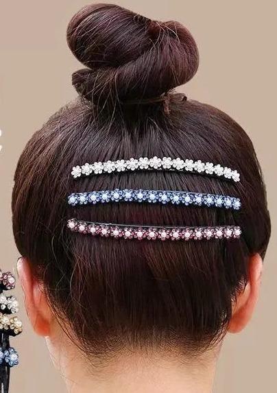 ヘアコーム かんざし おしゃれ アクセサリー レディース 女性用 クリスタル ラインストーン 花 ピン カ..