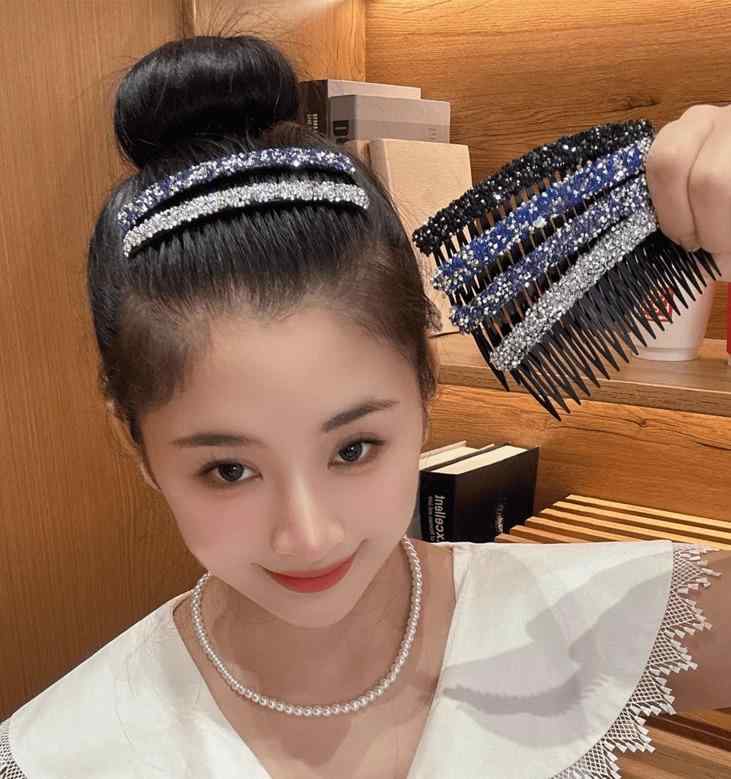 ヘアコーム かんざし おしゃれ アクセサリー レディース きらめく ラインストーン ジルコニア キラキラ..