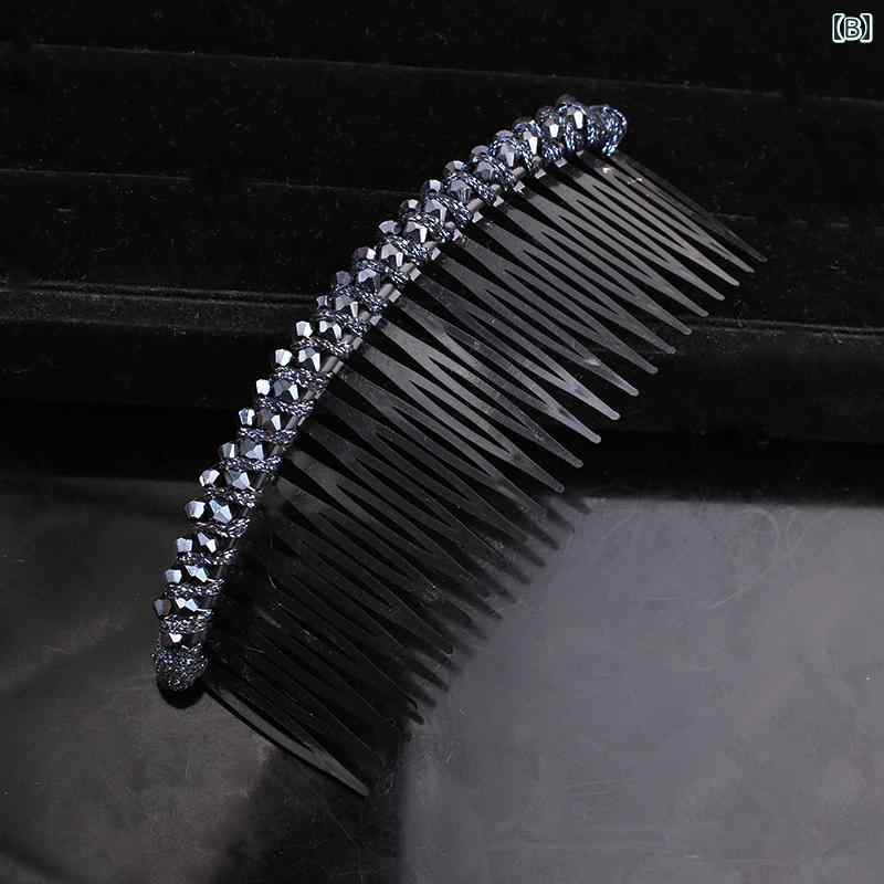 ヘアコーム かんざし おしゃれ レディース 女性用 シンプル ビーズ ラインストーン...