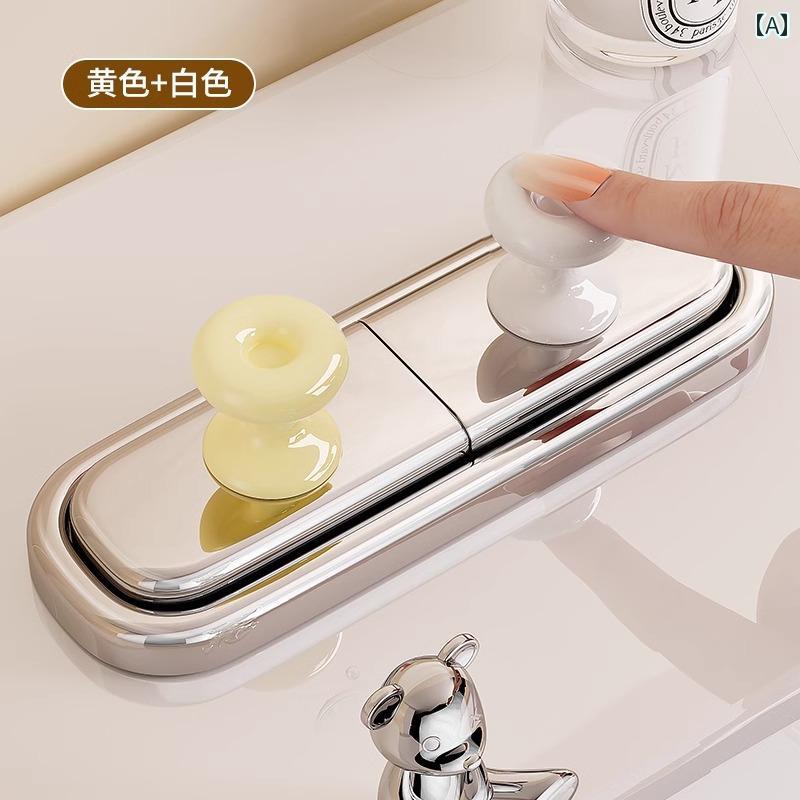 取っ手 戸棚 扉 引き出し クローゼット 用 貼るだけ 粘着式 プラスチック製 キャンディカラー カラフル モダン シンプル アメリカン スタイル