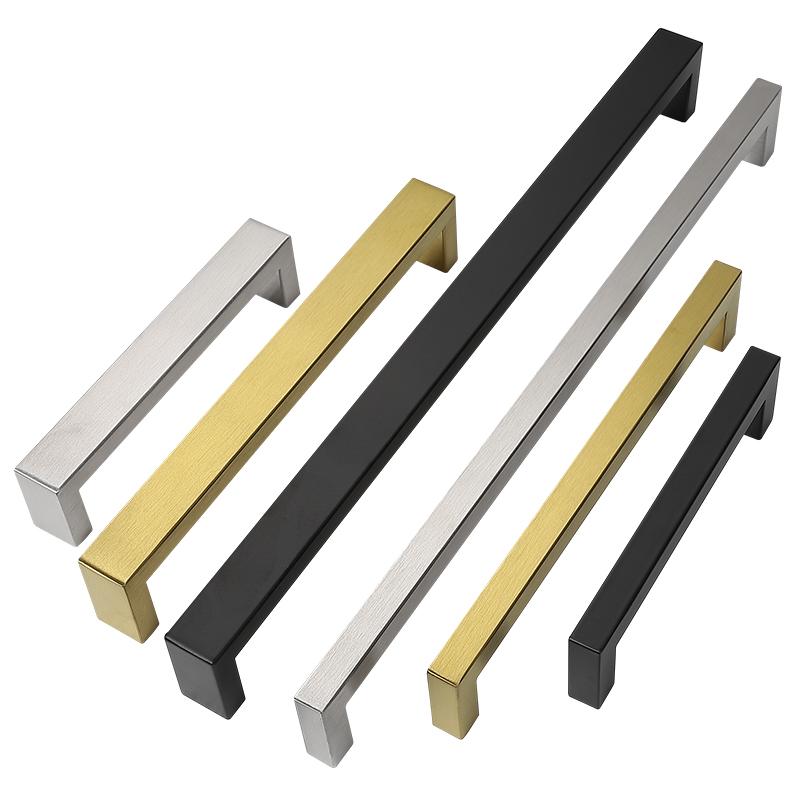 取っ手 304ステンレス シンプル モダン 引き出し キャビネット ワードローブ キッチン 食器棚 家具 扉 ..