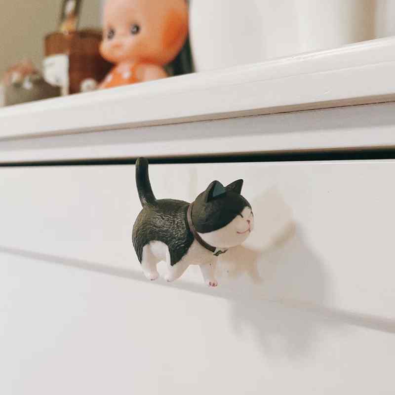 取っ手 子供用 キッズ 家具 引き出し 扉 クローゼット ハンドル ノブ 動物 猫モチ...