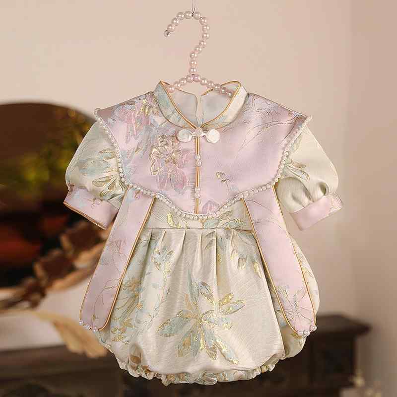 ドレス ベビー キッズ 女の子 チャイナ風 中華服 1歳誕生日 結婚式 セレモニー プリンセス おしゃれ 春..