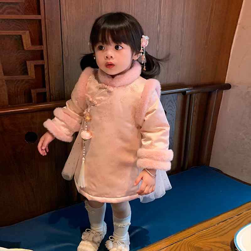 チャイナドレス 女の子 ベビー キッズ 新年 お正月 1歳 誕生日 記念日 漢服スタイル プリンセス風 フォ..