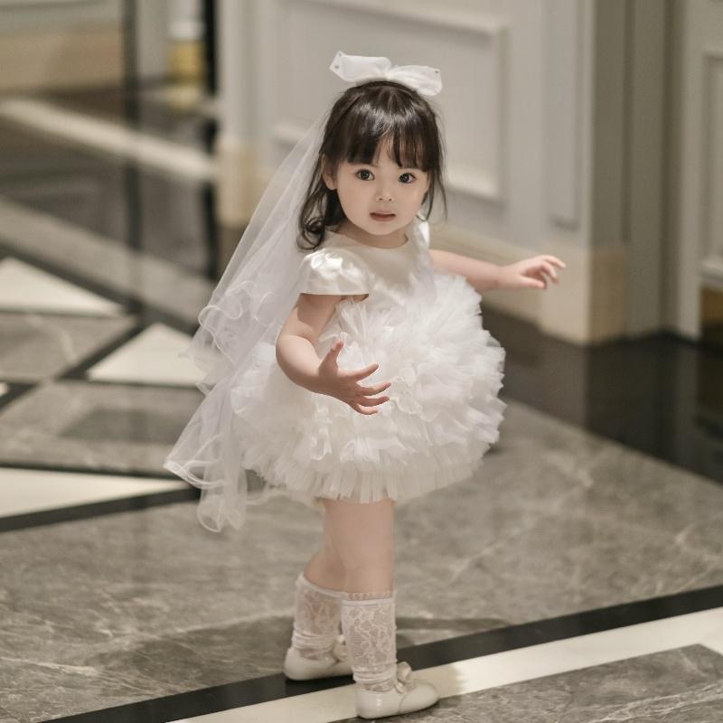 ドレス 女の子 ベビー キッズ 1歳 誕生日 バースデー 選び取り セレモニー 結婚式 フラワーガール フォ..