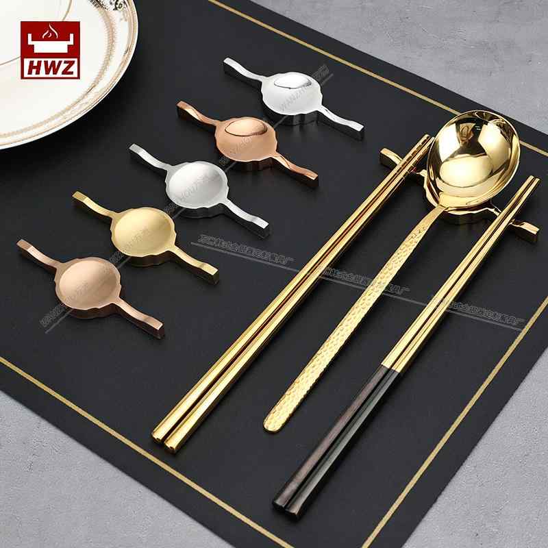 箸置き ステンレス 業務用 ホテル レストラン 店舗用 プロ仕様 卓上 食卓用 2WAY 両用 取り箸用 カトラリーレスト シンプル 円形 マット 光沢 シルバー ゴールド ローズゴールド