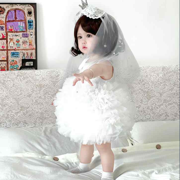 ドレス 女の子 ベビー キッズ ドールカラー プリンセス フォーマル 発表会 記念日 誕生日 ウェディング..