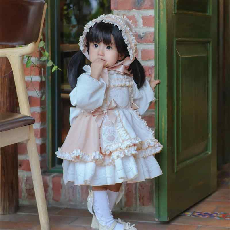 ワンピース 女の子 ベビー スペイン風 プリンセス ジャンパースカート セットアップ 長袖 春夏 1歳 誕..