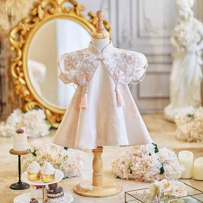 ワンピース ベビー 女の子 1歳 誕生日 プリンセスドレス フォーマルドレス 華やか 可愛い 中華風 チャ..