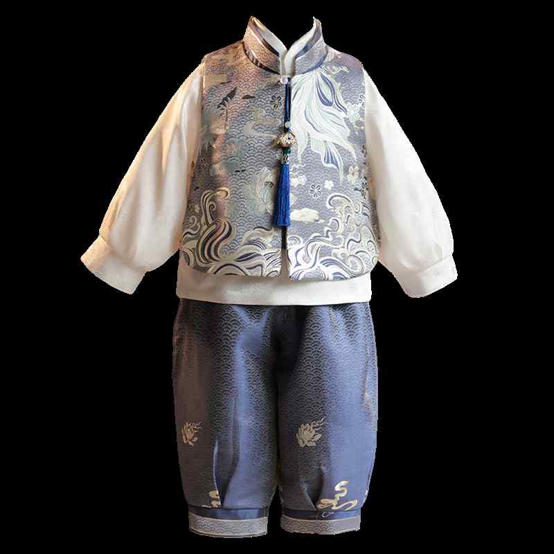 セレモニードレス 男の子 ベビー 1歳 誕生日 選び取り お祝い 記念日 中華風 唐装 礼服 衣装 フォーマ..