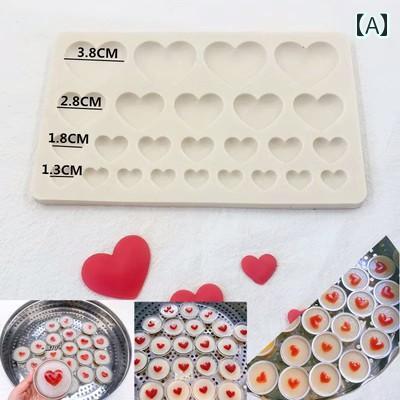 シリコンモールド ハート型 チョコレート ケーキ フォンダン スイーツ お菓子作り ...