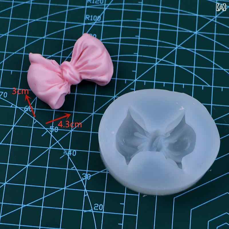 シリコンモールド キッズ 子供向け リボン 蝶々結び ビッグサイズ チョコレート フォンダン ケーキデコ..