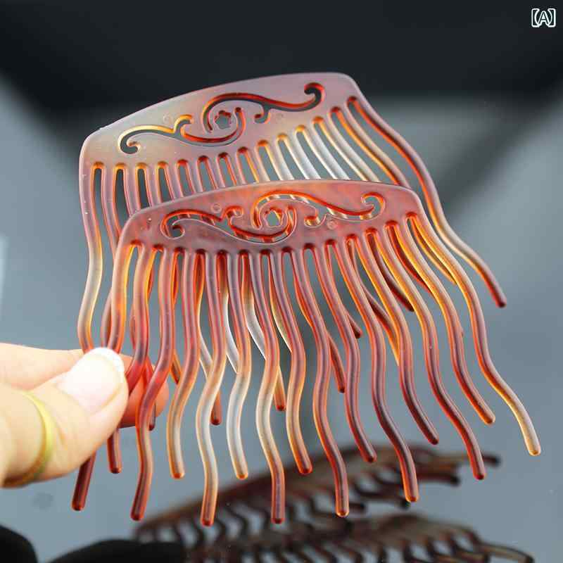 ヘアアクセサリー コーム おしゃれ レディース フレンチ エレガント まとめ髪 飾り クリップ 簪 差し込..