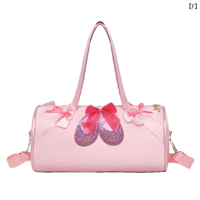 ダンス レッスン バッグ かわいい 鞄 キッズ 子供 プリンセス バレリーナ 手提げ ワンショルダー 斜め..