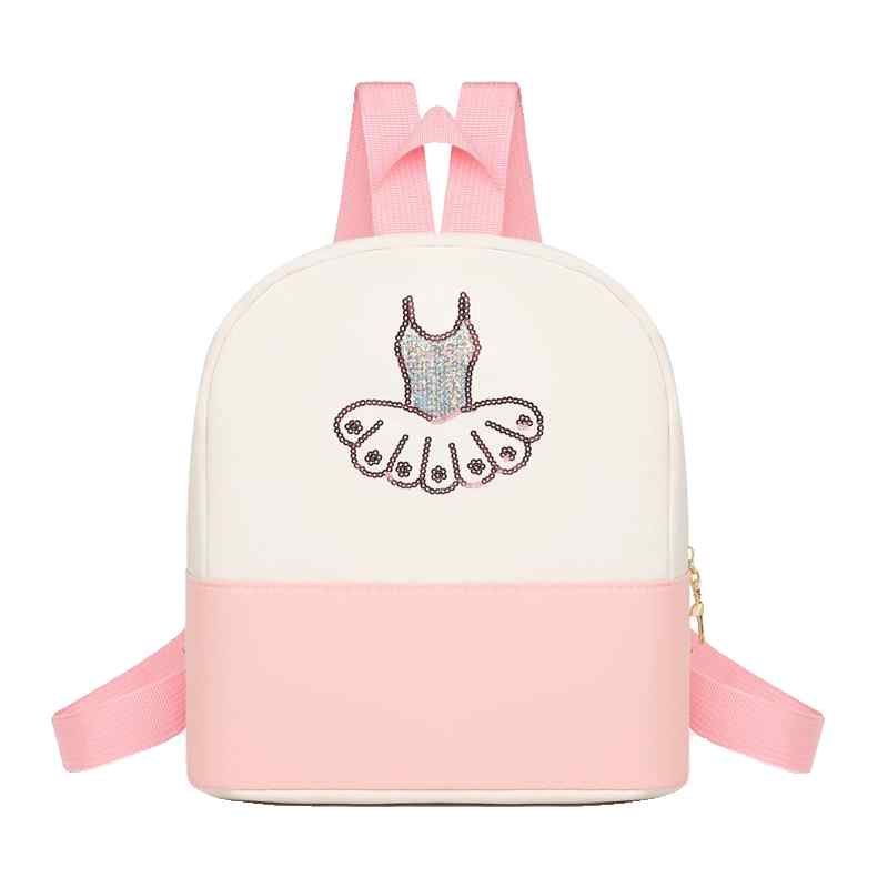 ダンス レッスン バッグ かわいい 子供 女の子 バレエ 習い事 リュックサック 両肩掛け 収納 通学 スパ..
