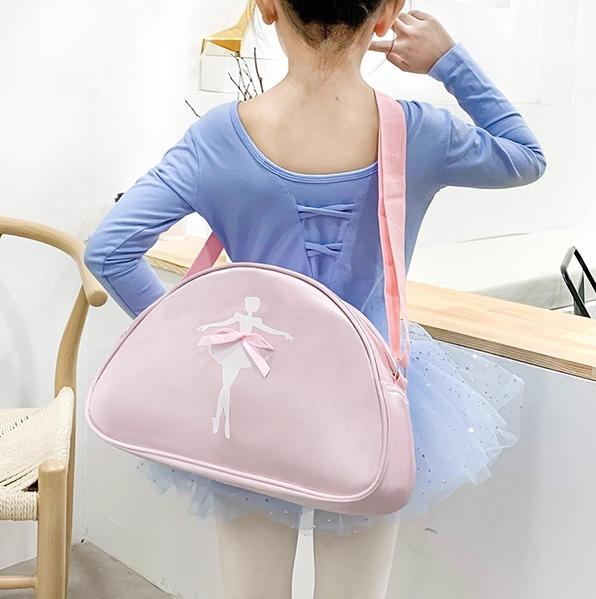 ダンス レッスン バッグ かわいい キッズ 女の子 子供 バレエ 習い事 リュック ワンショルダー 手提げ ..