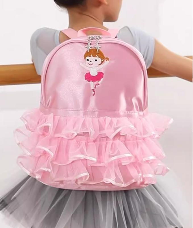 ダンス レッスン バッグ かわいい リュック キッズ 子供 バレエ 新体操 ラテン 習い事用 肩掛け 通学 ..