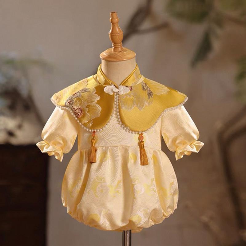 ロンパース 女の子 ベビー キッズ 1歳 誕生日 選び取り 100日祝い ハーフバースデー お宮参り 記念撮影..